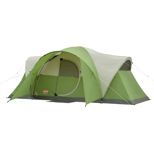 Coleman Montana 8-Person Dome Tent, 1 Room, Green