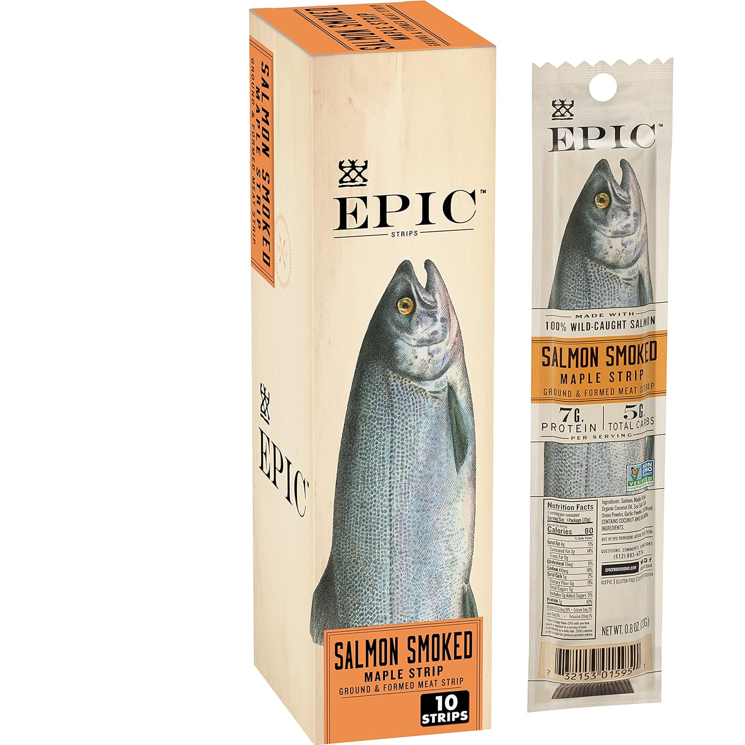 Epic Snack Strips - salmon